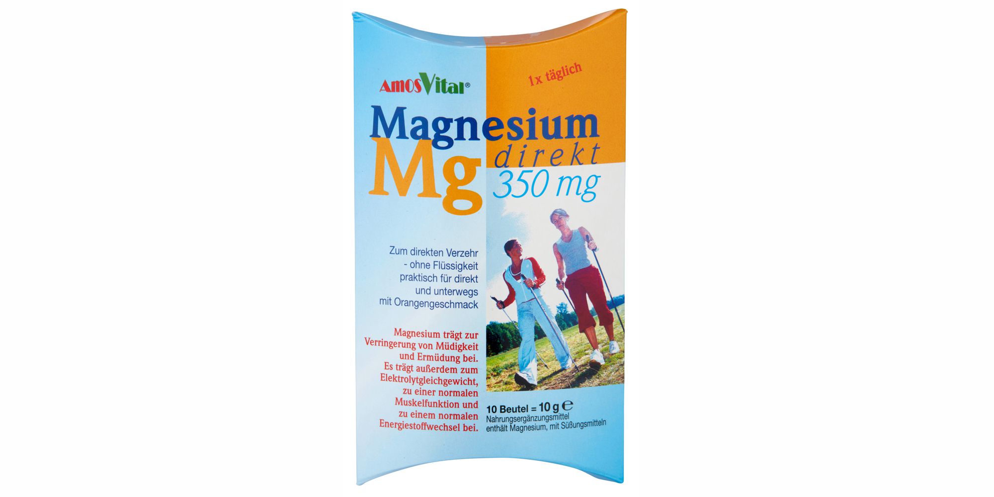 AMOSVITAL Magnesium direkt 350mg 10 Sticks