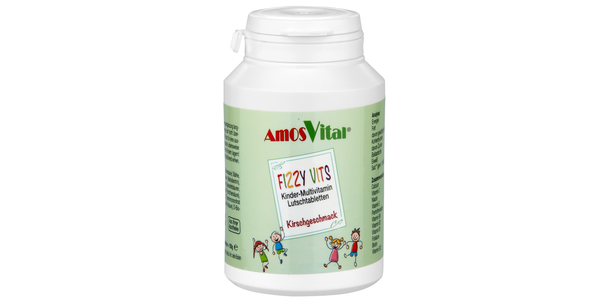 AMOSVITAL Fizzy Vits Kinder Multivitamin Lutschtabletten