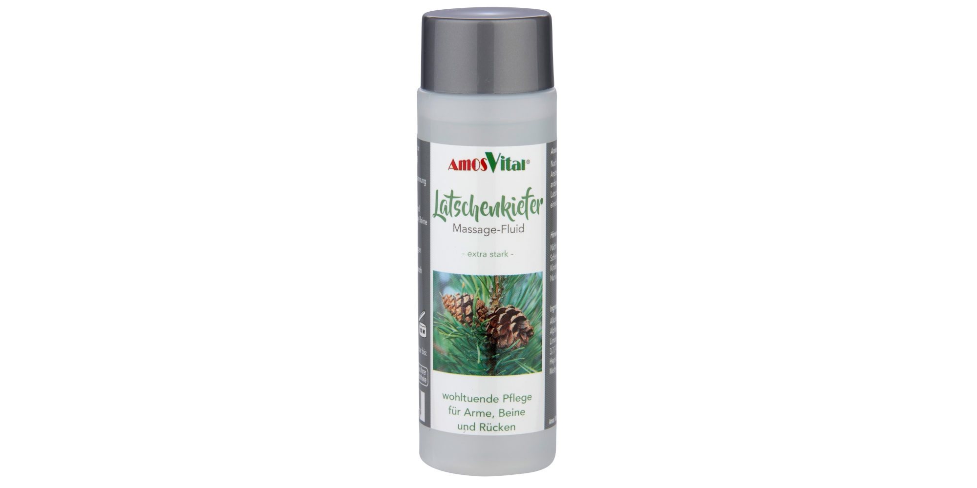 AMOSVITAL Latschenkiefer Massage Fluid 100ml Einreibung extra stark - Travel Size