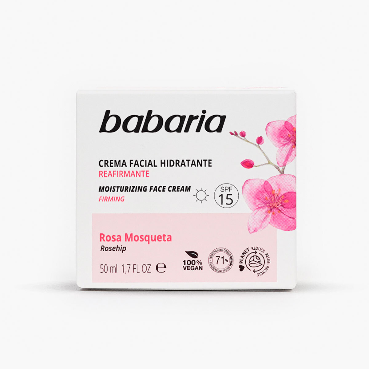 Amosvital Babaria Rosa Mosqueta Feuchtigkeitscreme LSF15 50ml